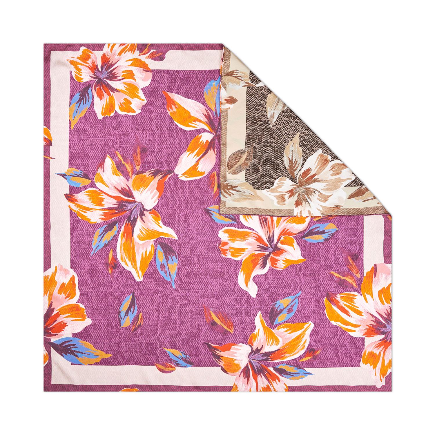 Juliette Scarf 90X90 Lilac/Brown