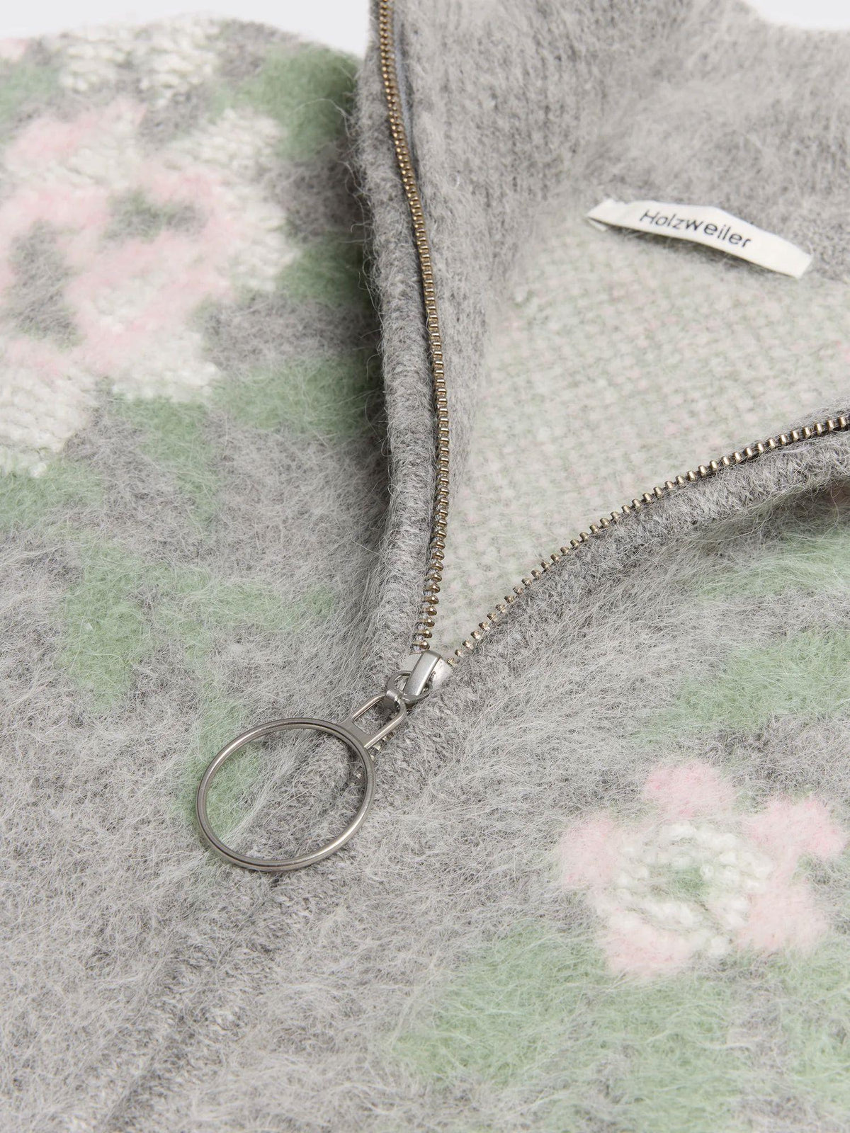 Tine Floral Cardigan Grey Mix