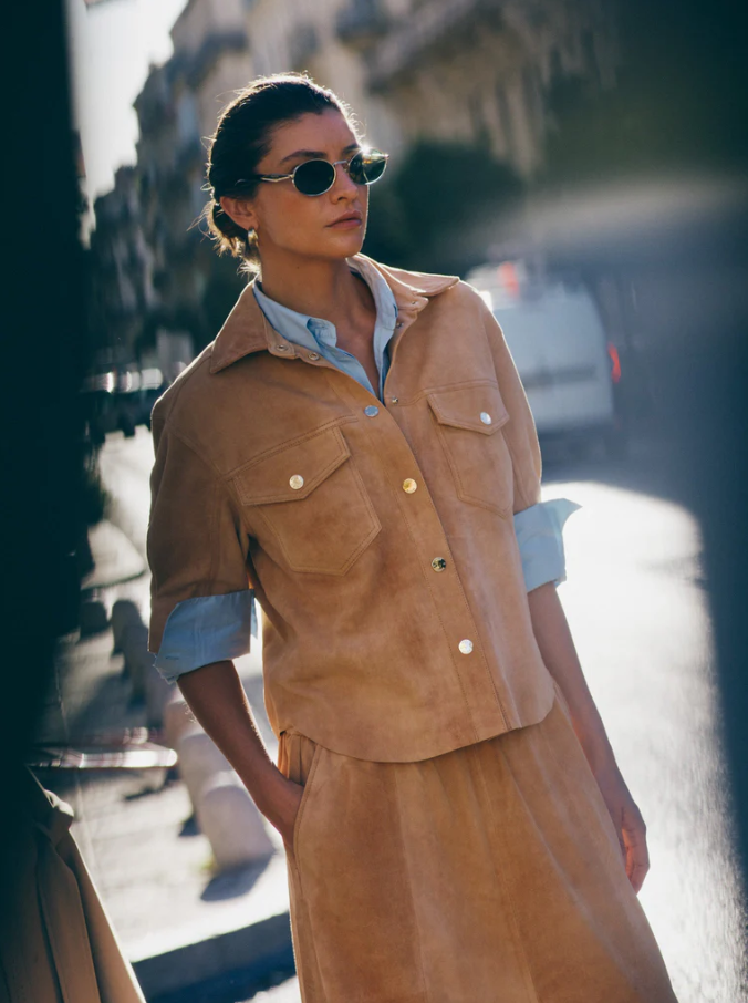 Mmsigga Sssuede Shirt Tan