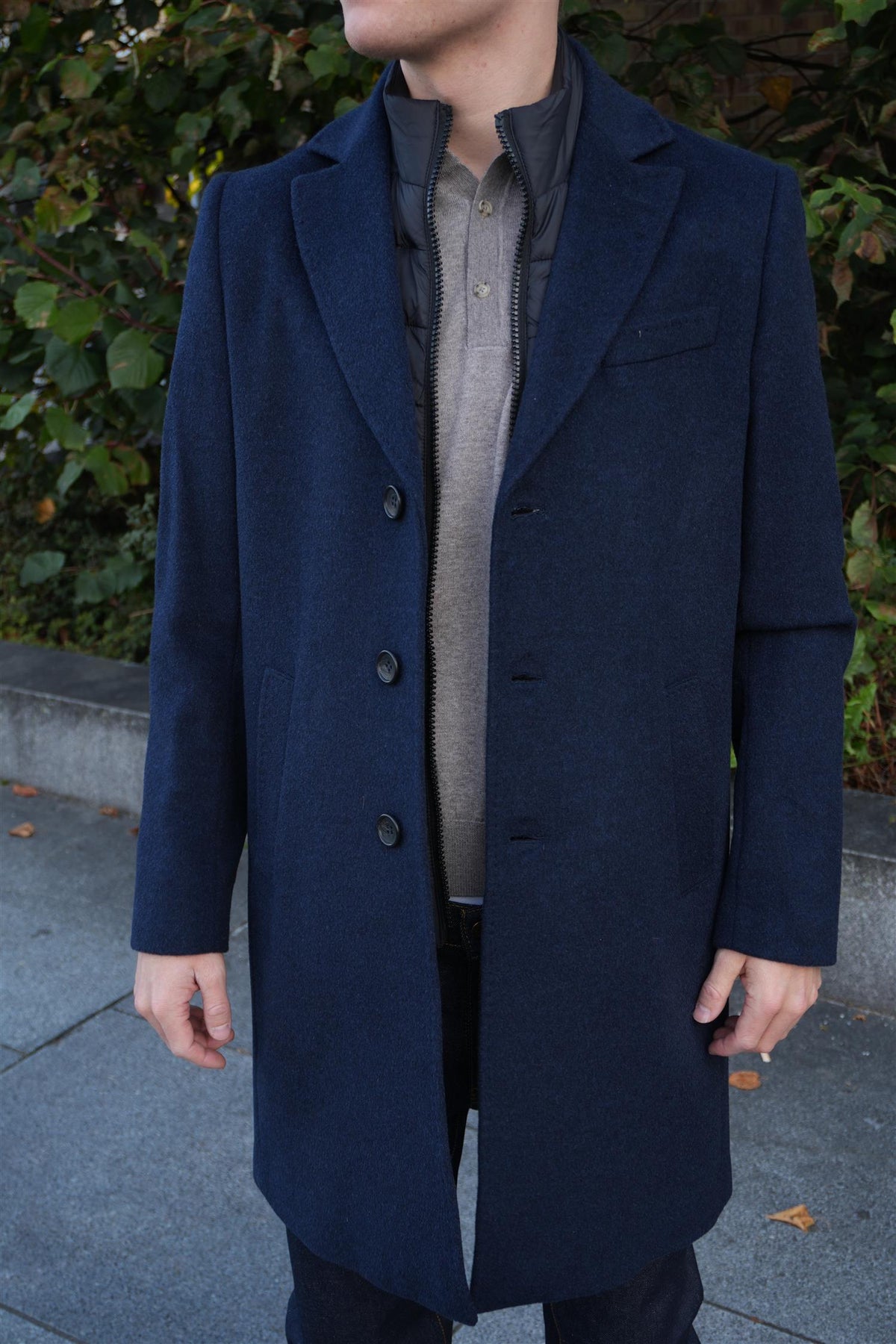 Sultan Tech Cashmere Coat Navy