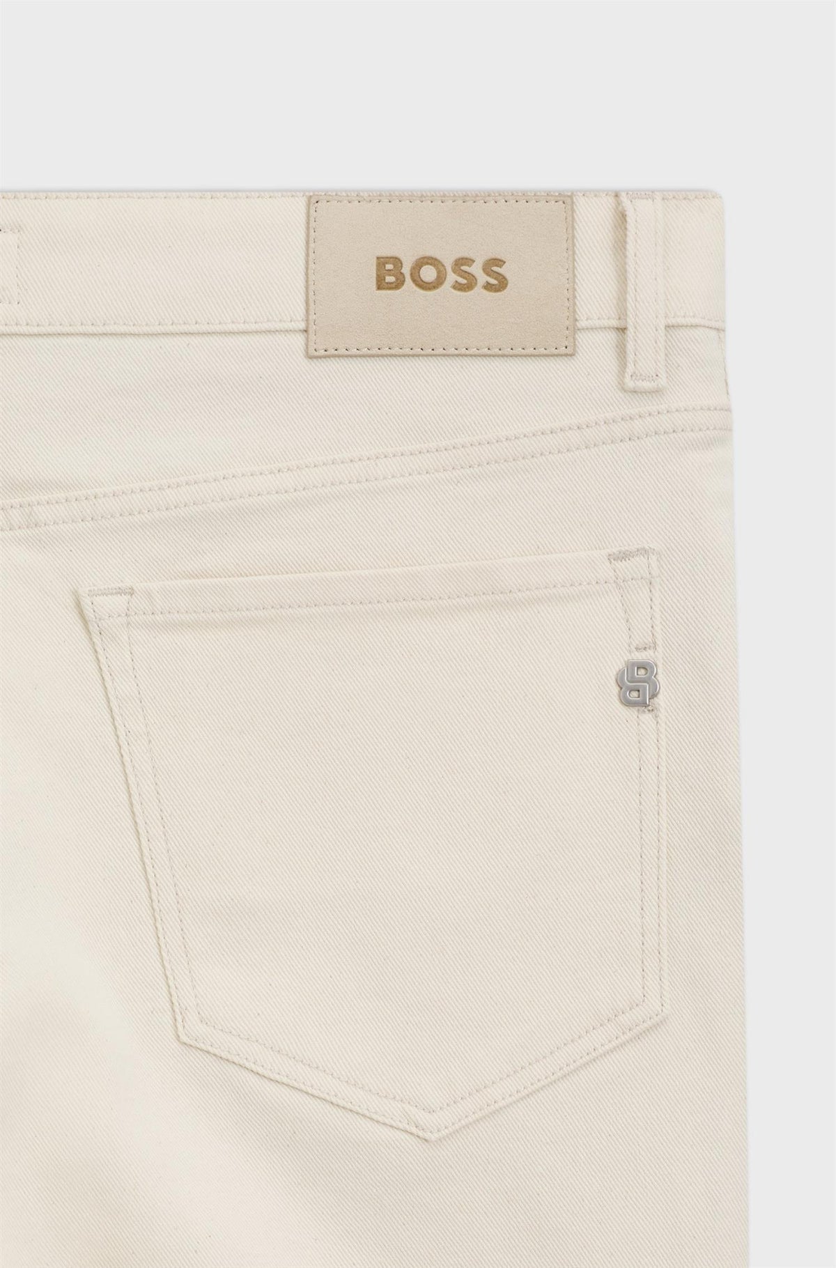 Ogden Straight Fit Jeans In Italian Ecru Denim