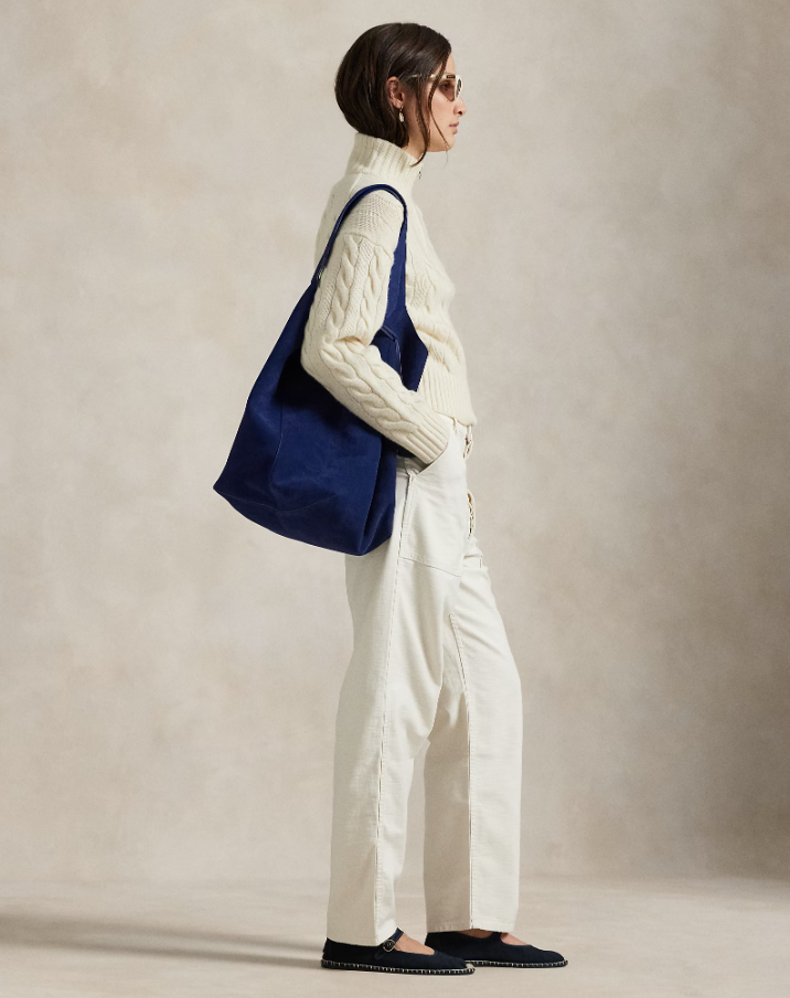 Cable Knit Pullover with Zip Wool Cashmere Offwhite