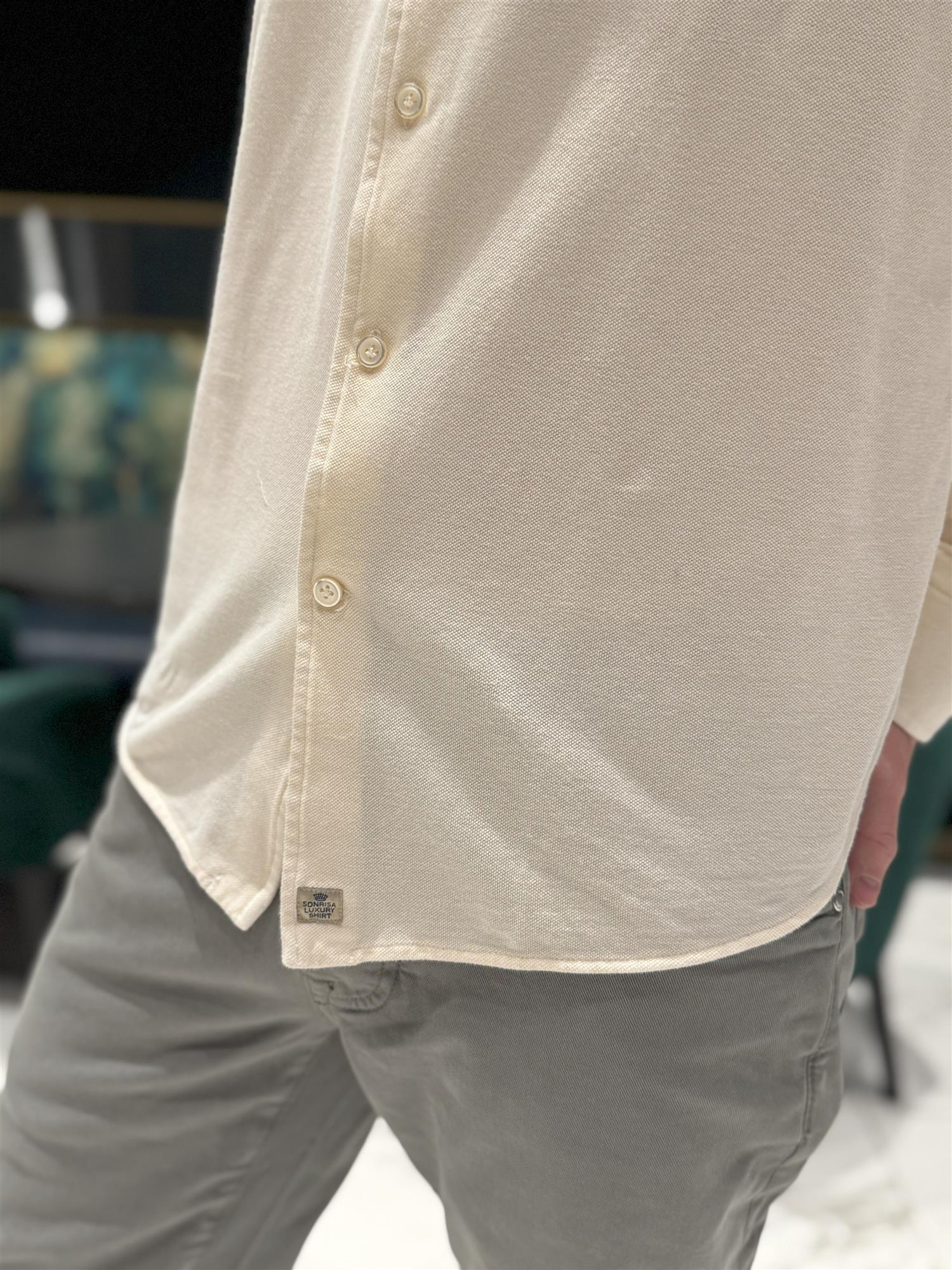 PIQUET SHIRT LIGHT YELLOW