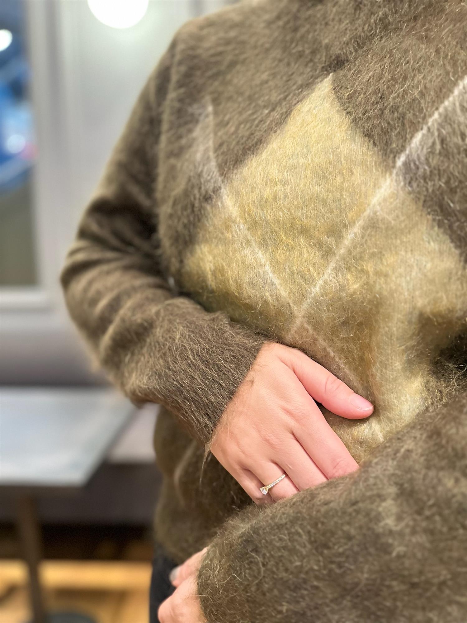 Nora Mohair Pullover Army