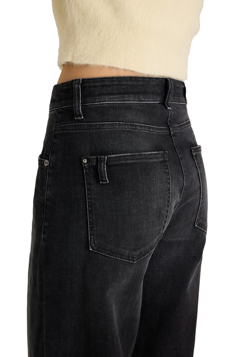 Baggy W/Strass Dark Cosy Midblack 30"