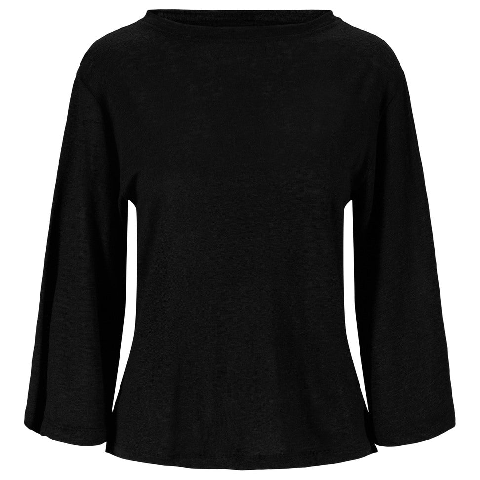 Heli Linen Tee Black