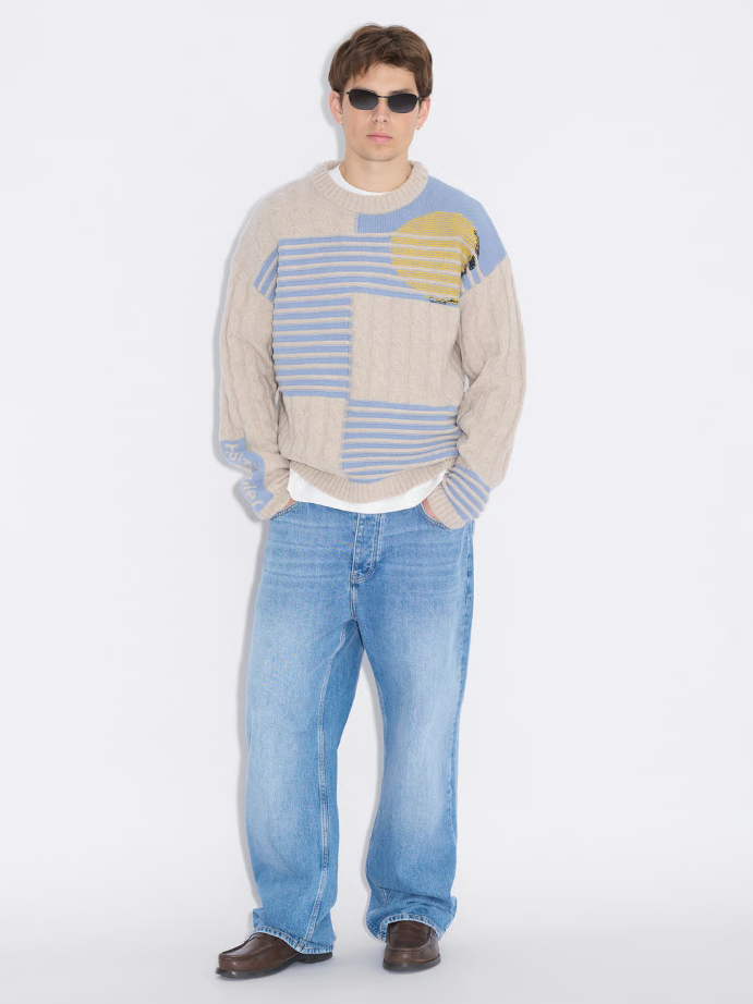 Retro Sun Crew Beige