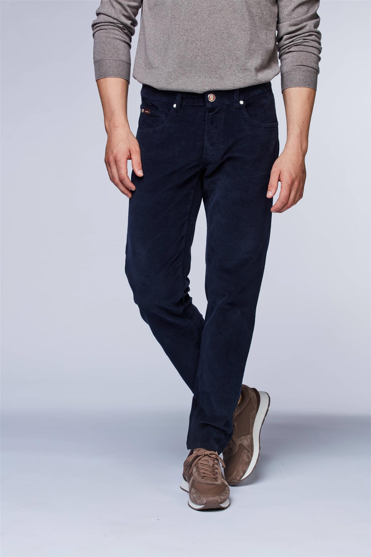 5 PKT Velvy Cord Stretch Navy