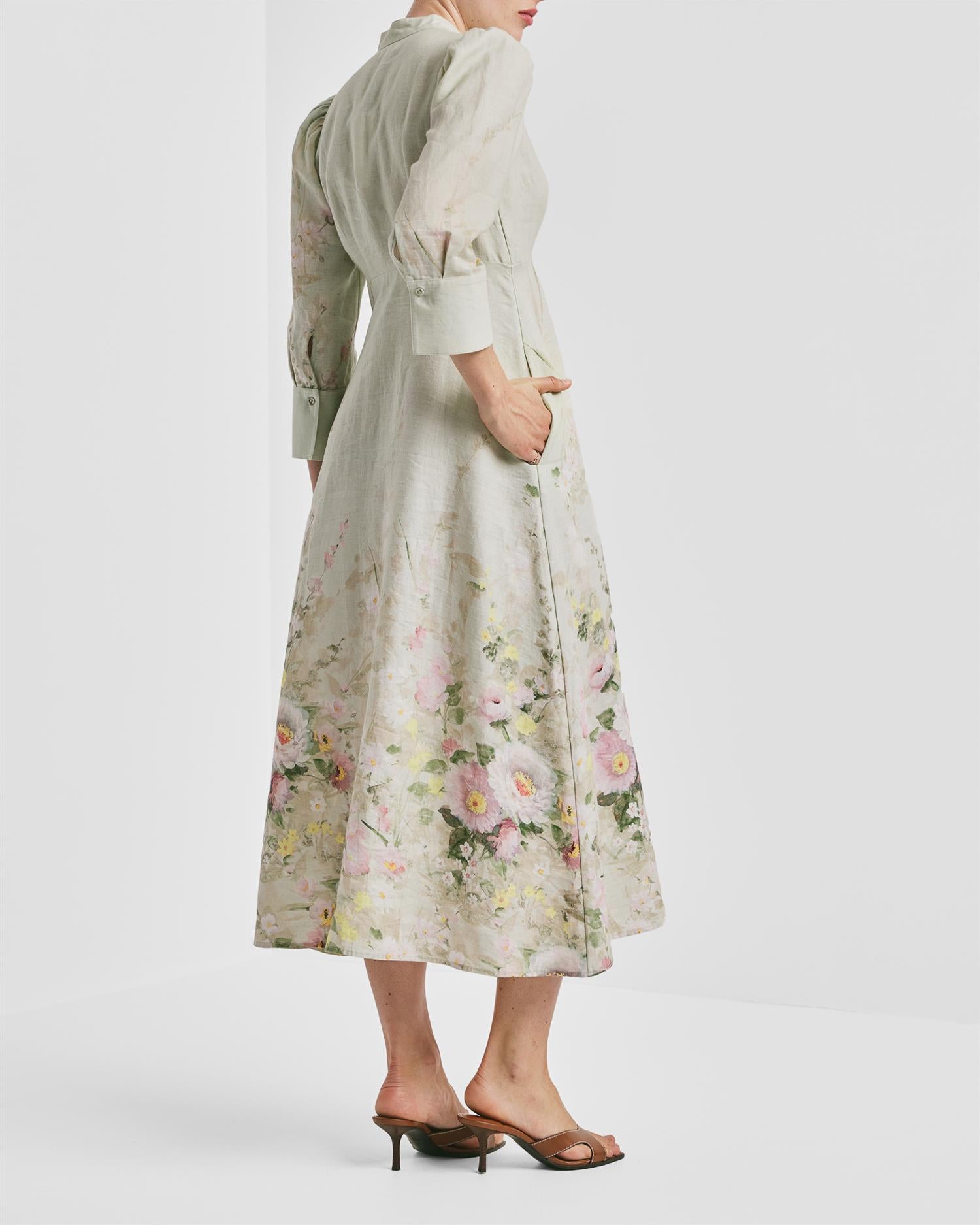Linen Button Down Dress Harmony