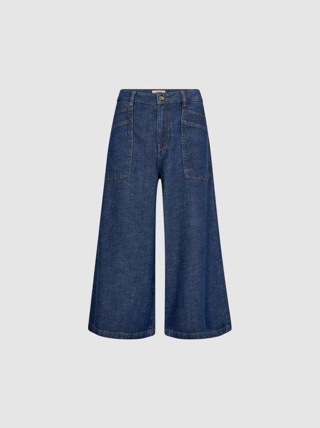 Mmculotte Arge Jeans Dark Blue