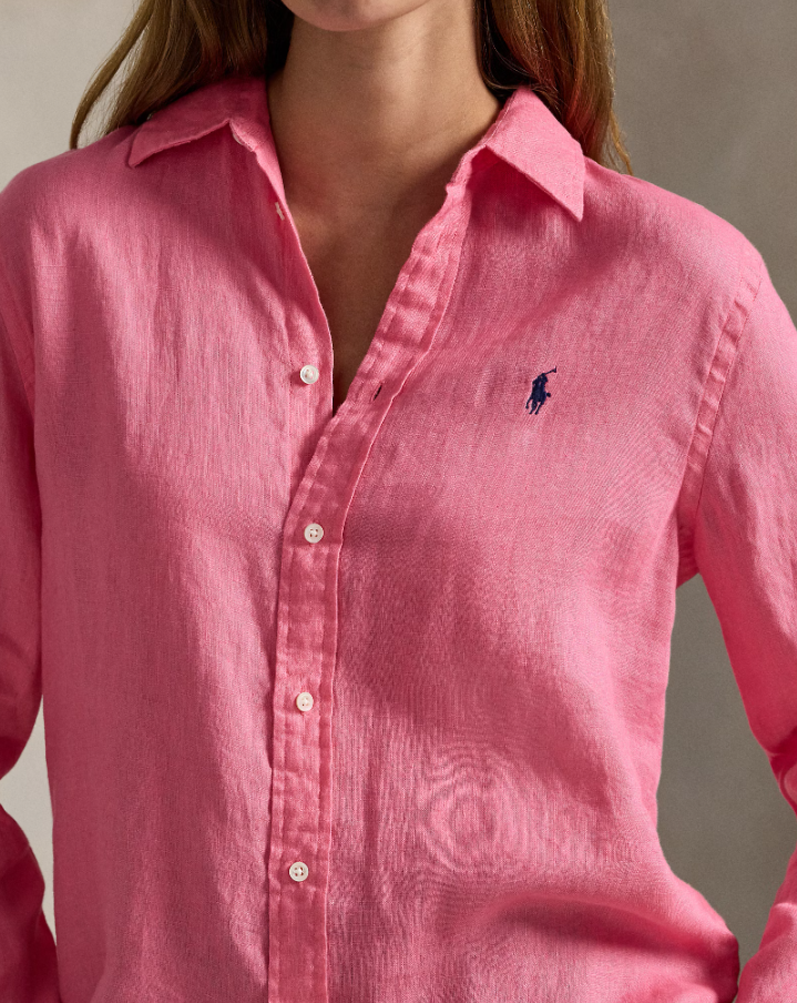 Classic Fit Line Shirt Pink