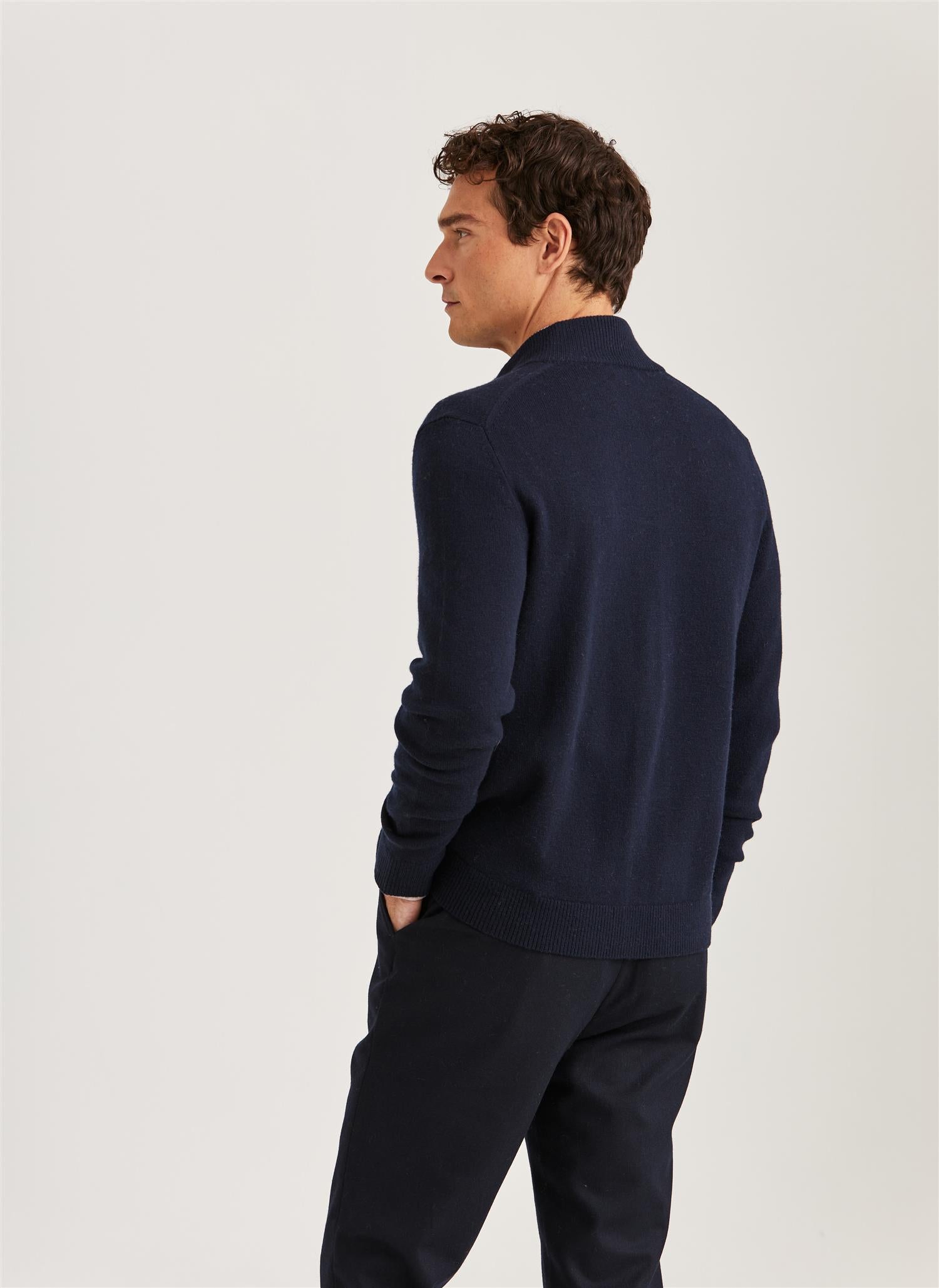 Hertford Button Cardigan Navy