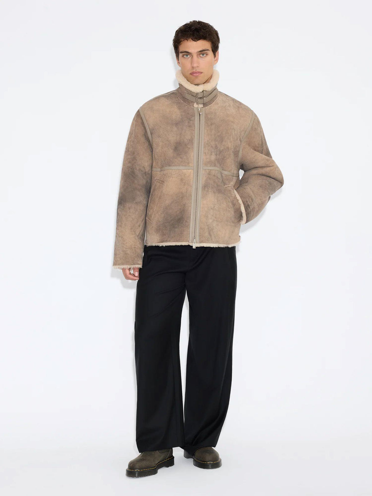 Luka Shearling  Jacket Taupe