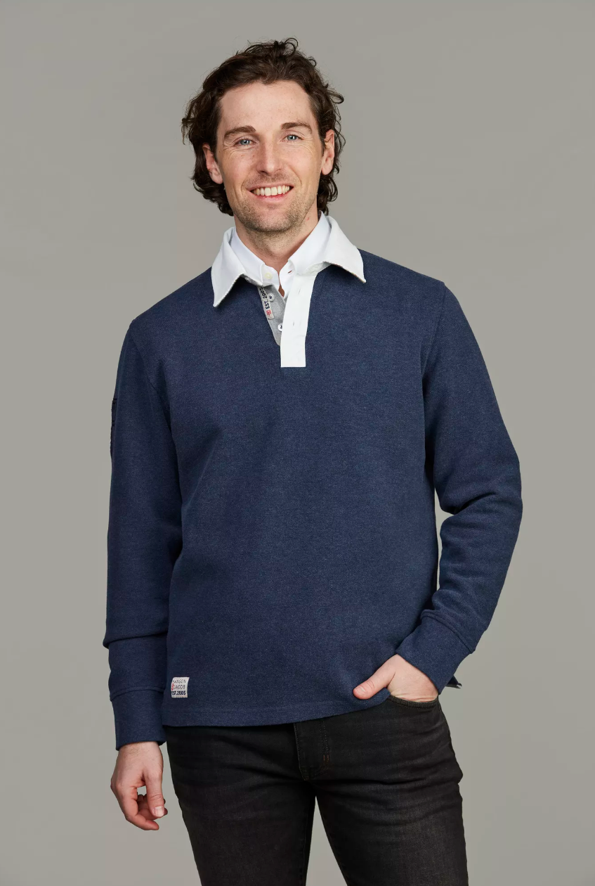 Heavy Piquet Rugger Navy