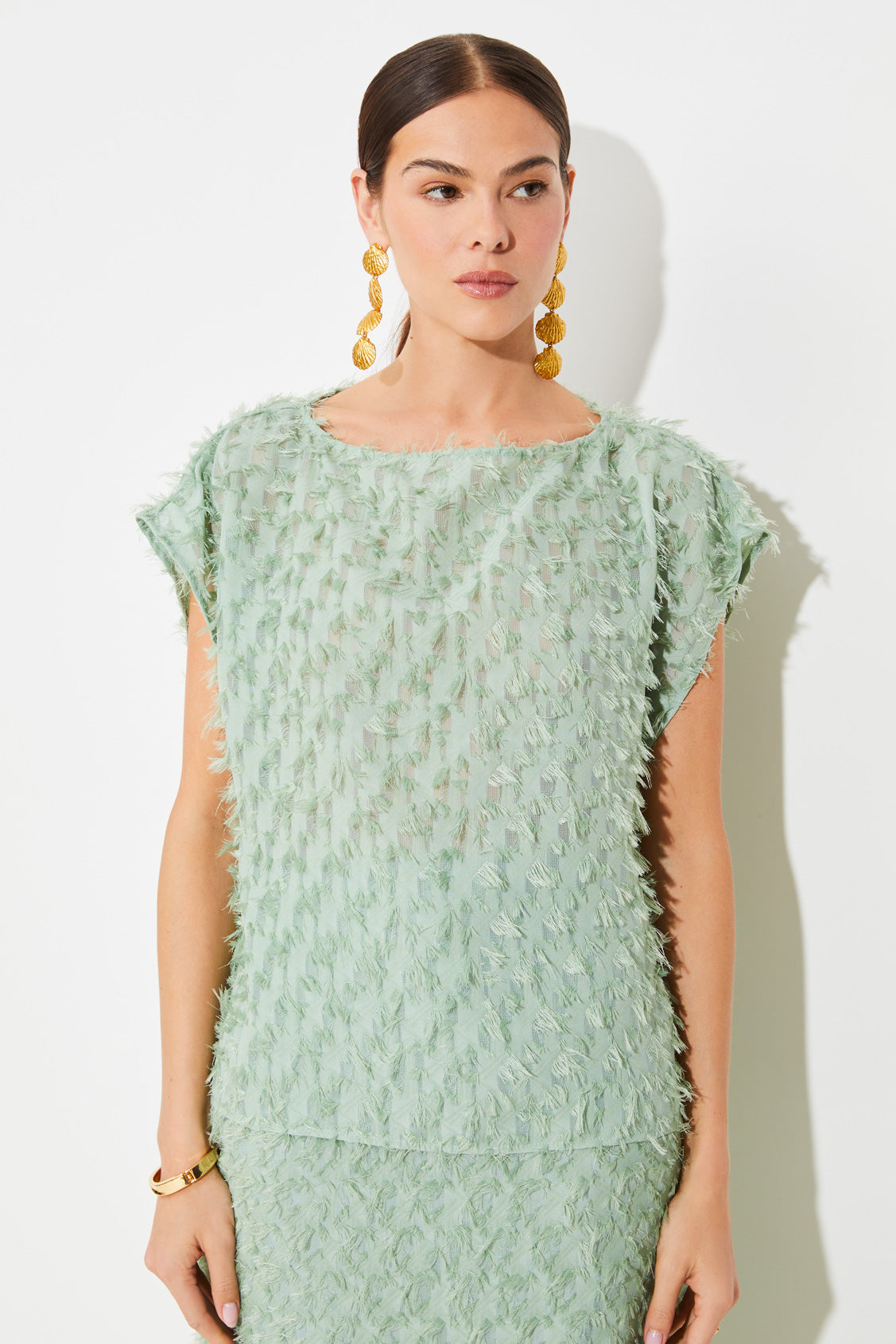 Woven blouse Light Vert