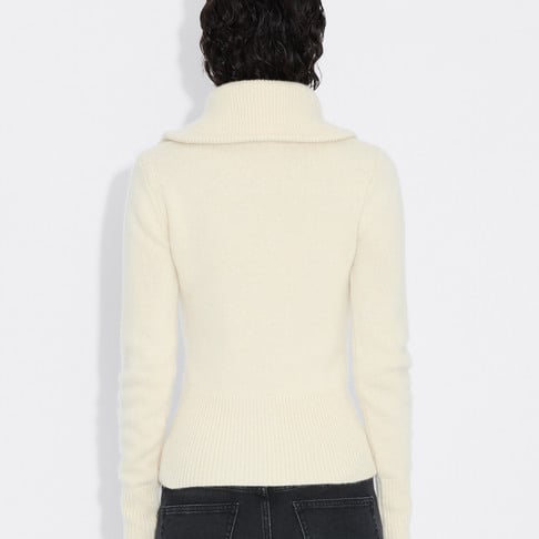 Line Wool Cardigan 25-04 Ecru