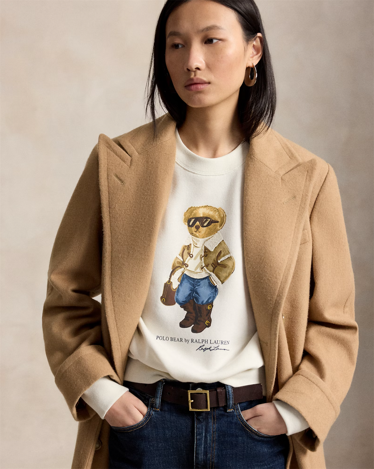 Winter Polo Bear Fleece Crewneck