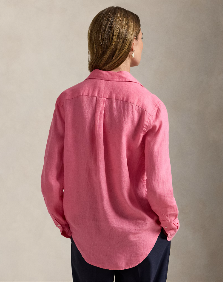Classic Fit Line Shirt Pink
