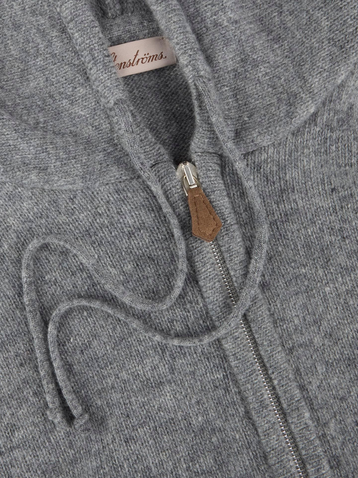 Grey Merino Hood Cardigan