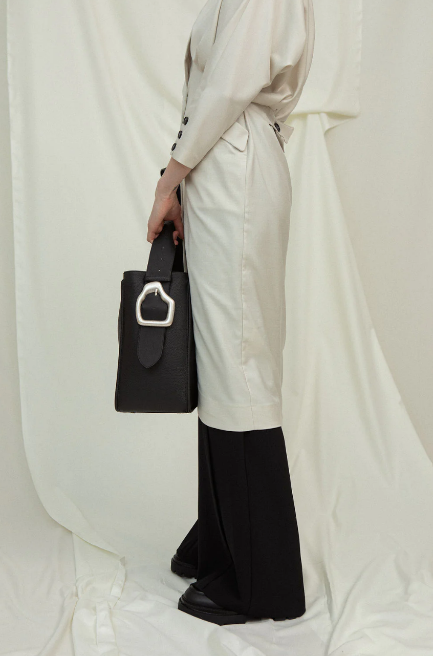 Masago Umber Suede Tote Bag