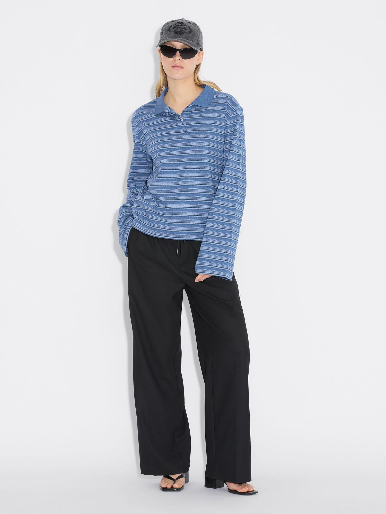 Sunny Polo Blue Stripe