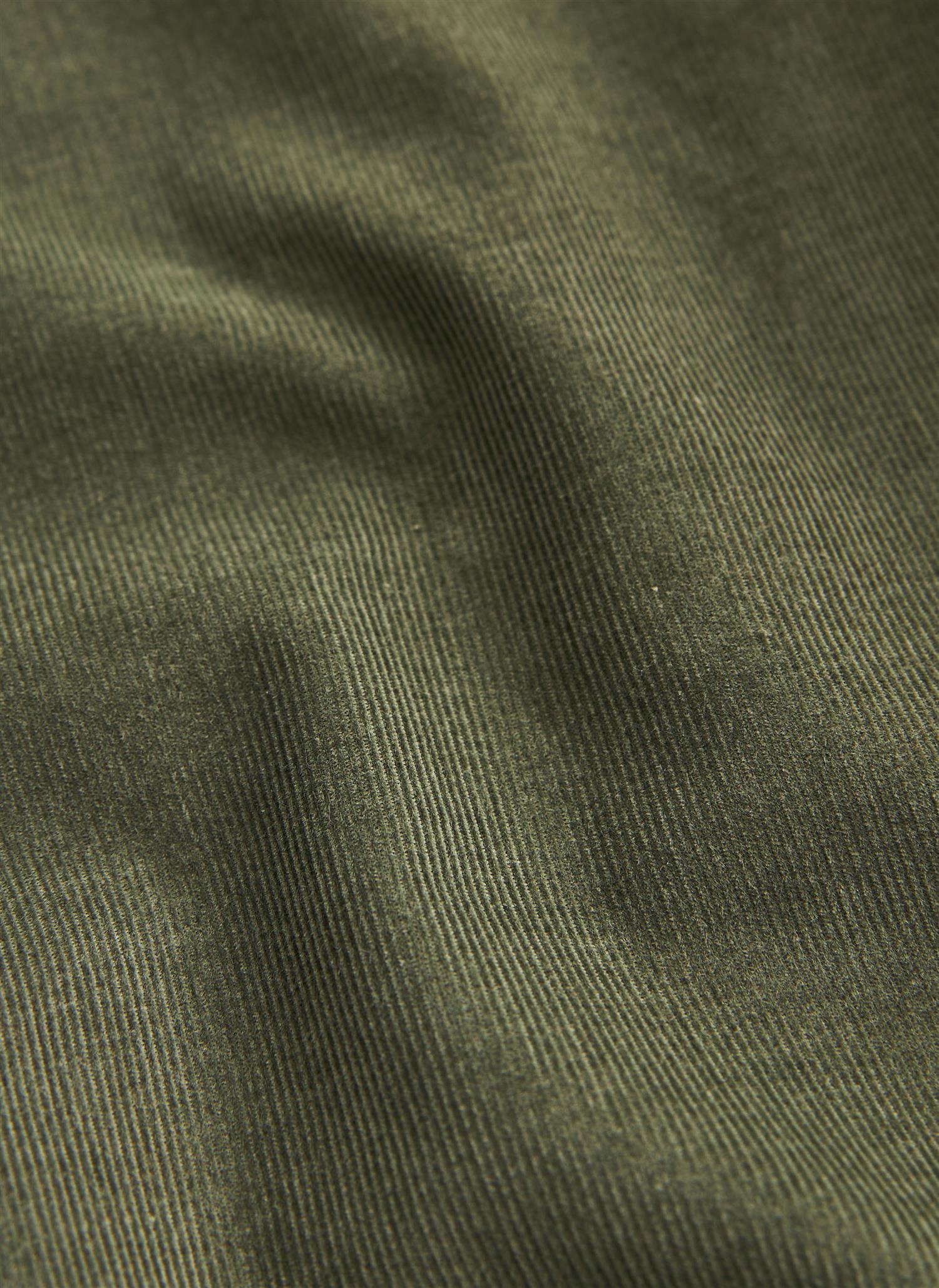 Douglas Cord Shirt-Slim Fit Olive