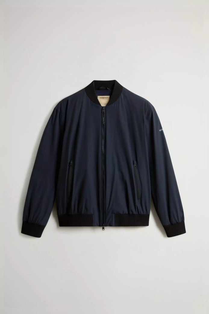 Bomber jacket melton blue