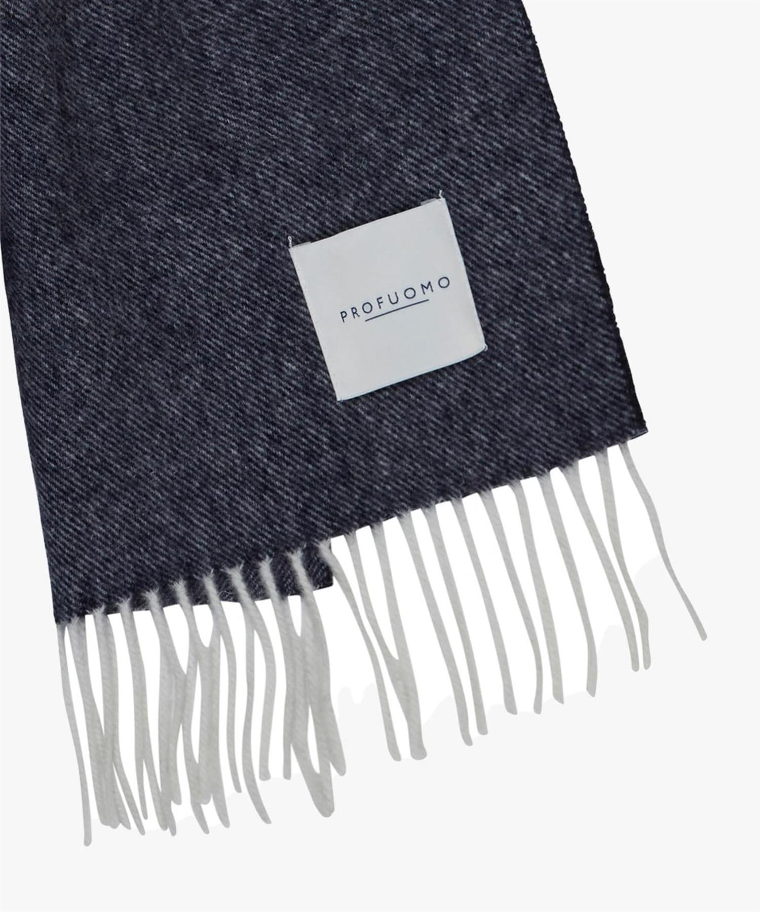 NAVY LAMBSWOOL SCARF
