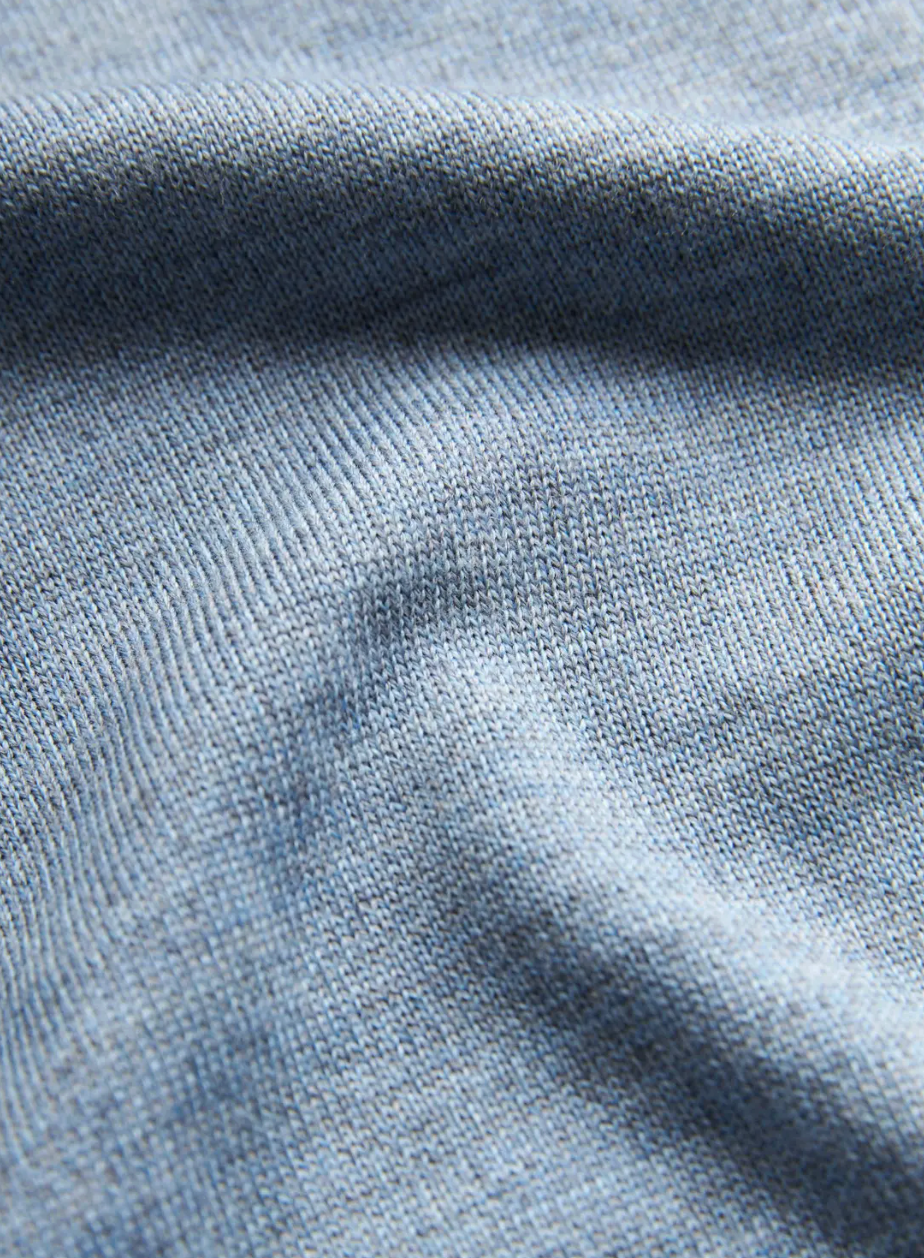 Merino John Zip AW26 Iceblue 56