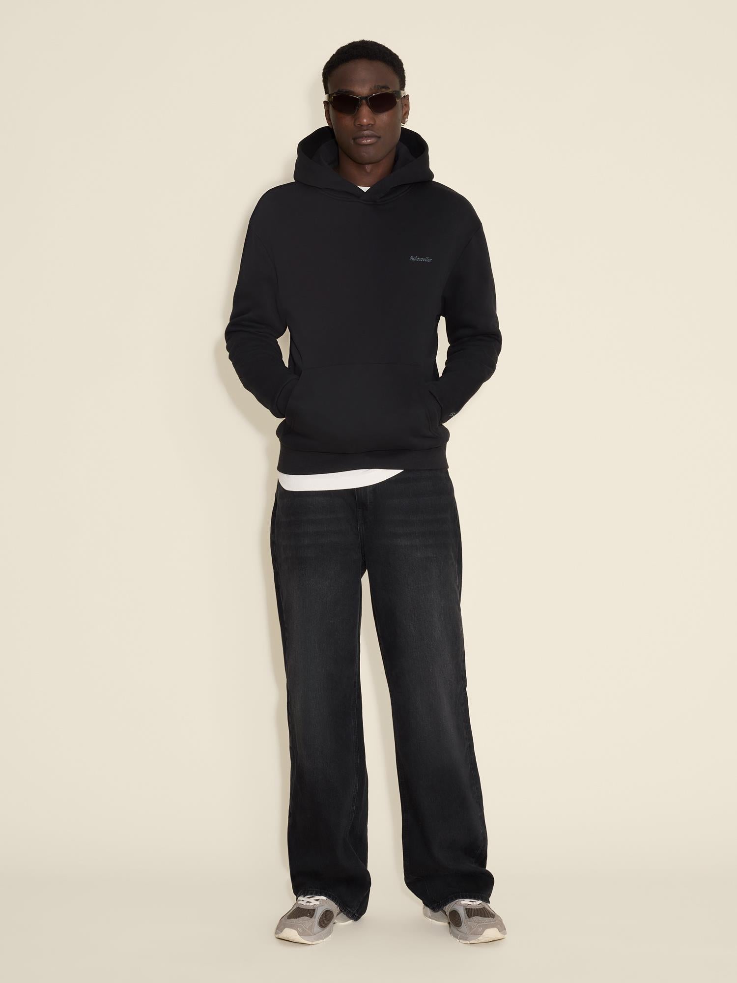 M Regular Hoodie Black