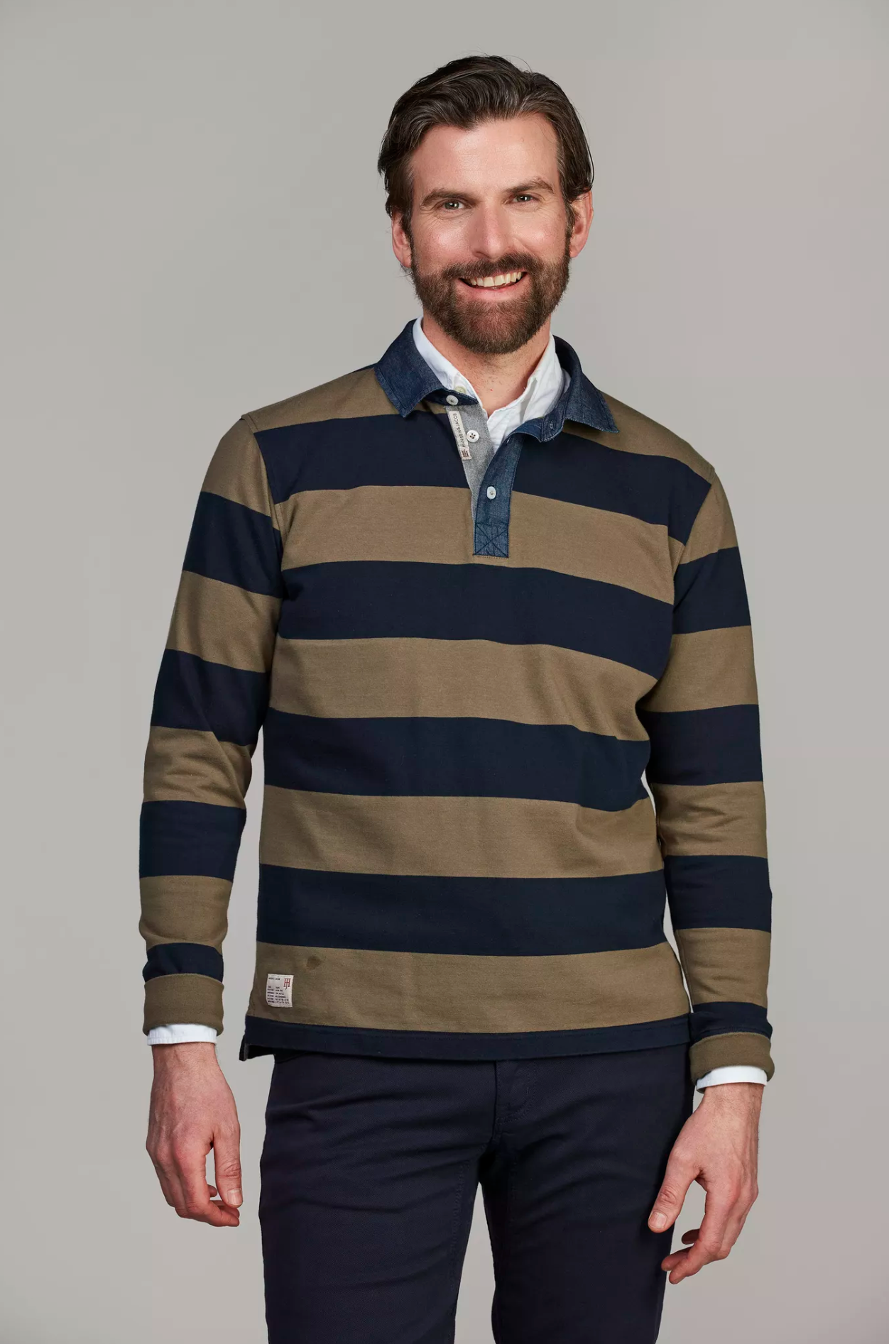YD Stripe Rugger Olive Green