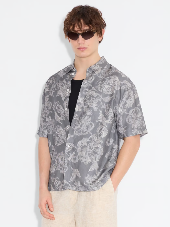 PERRY GREY MIX PRINT SHIRT