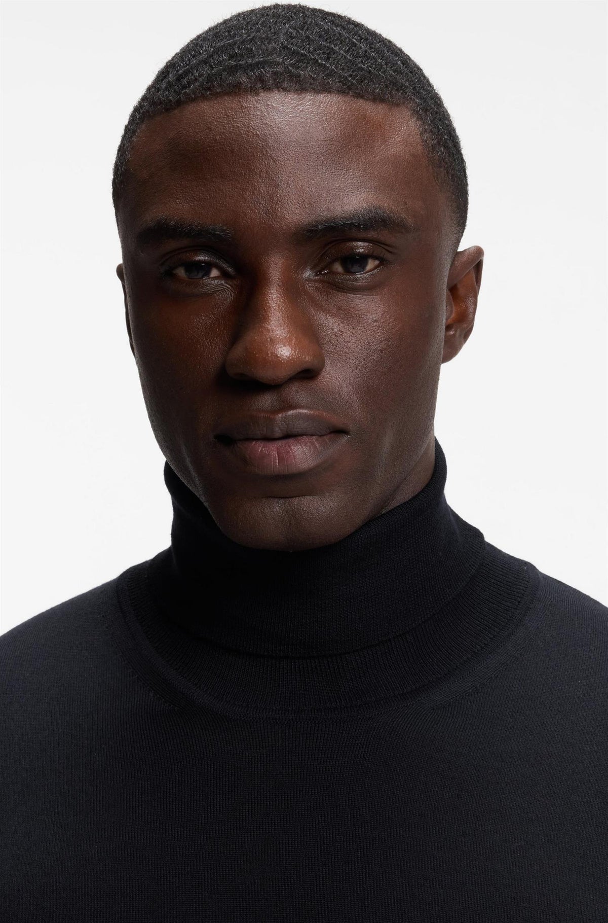 Musso Rollneck Sweater In Extra Fine Merino Wool Black