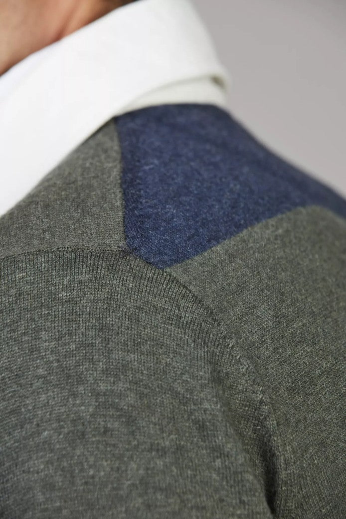 Rugger Style Knit Dark Green