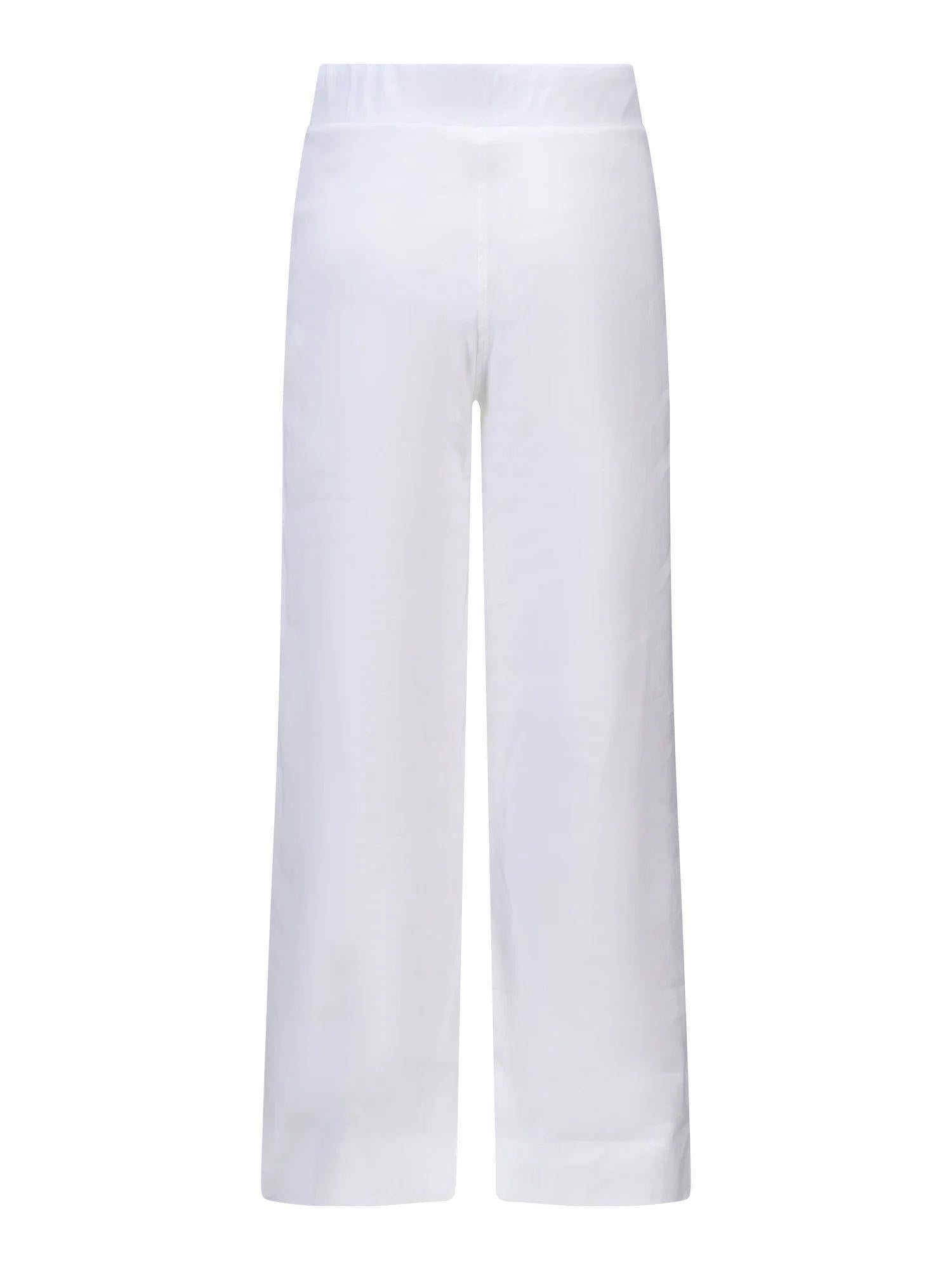 Molly Stretch Linen Pants White