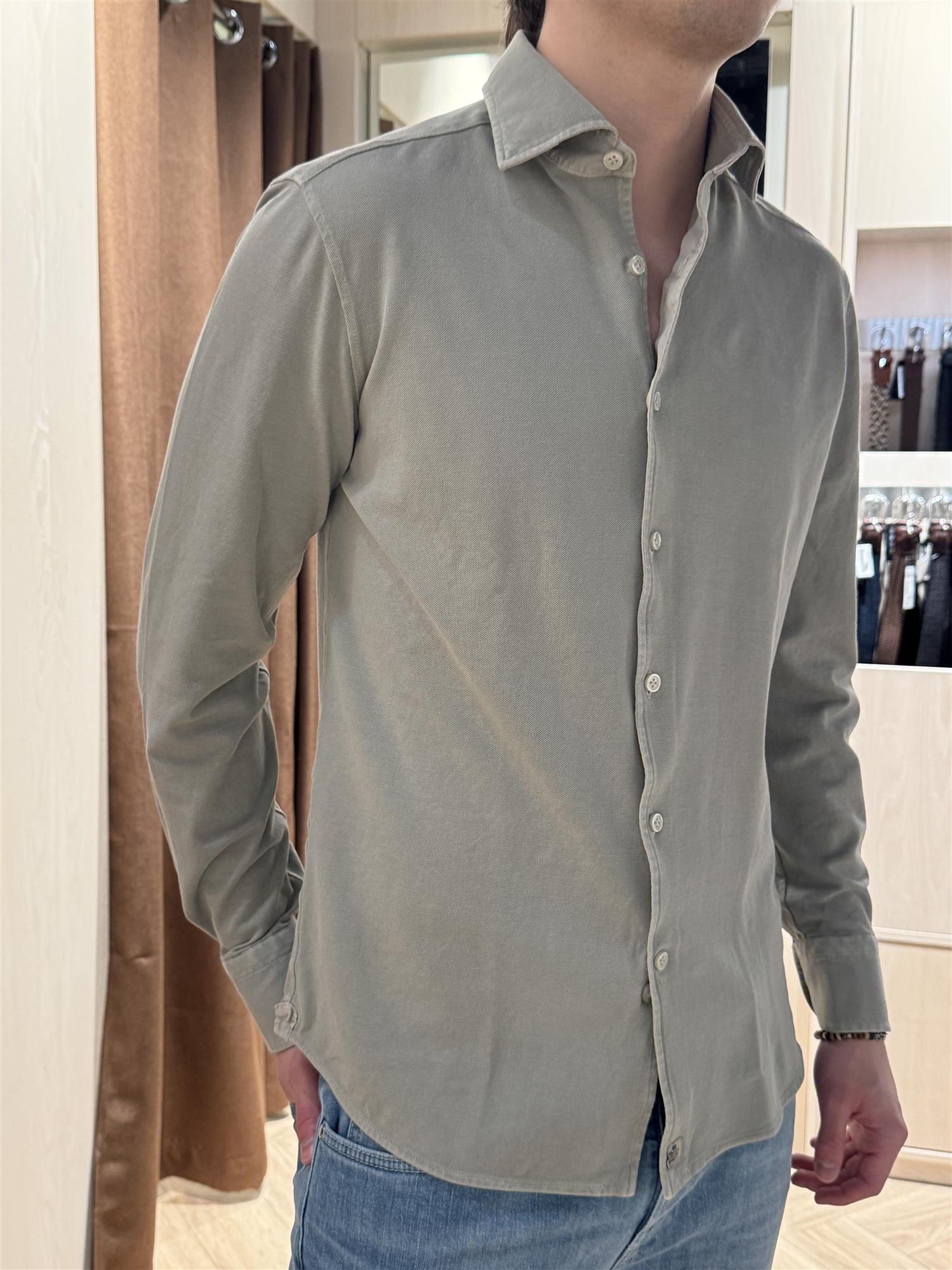 Jersey Piquet Shirt TJ08 Dusty Green