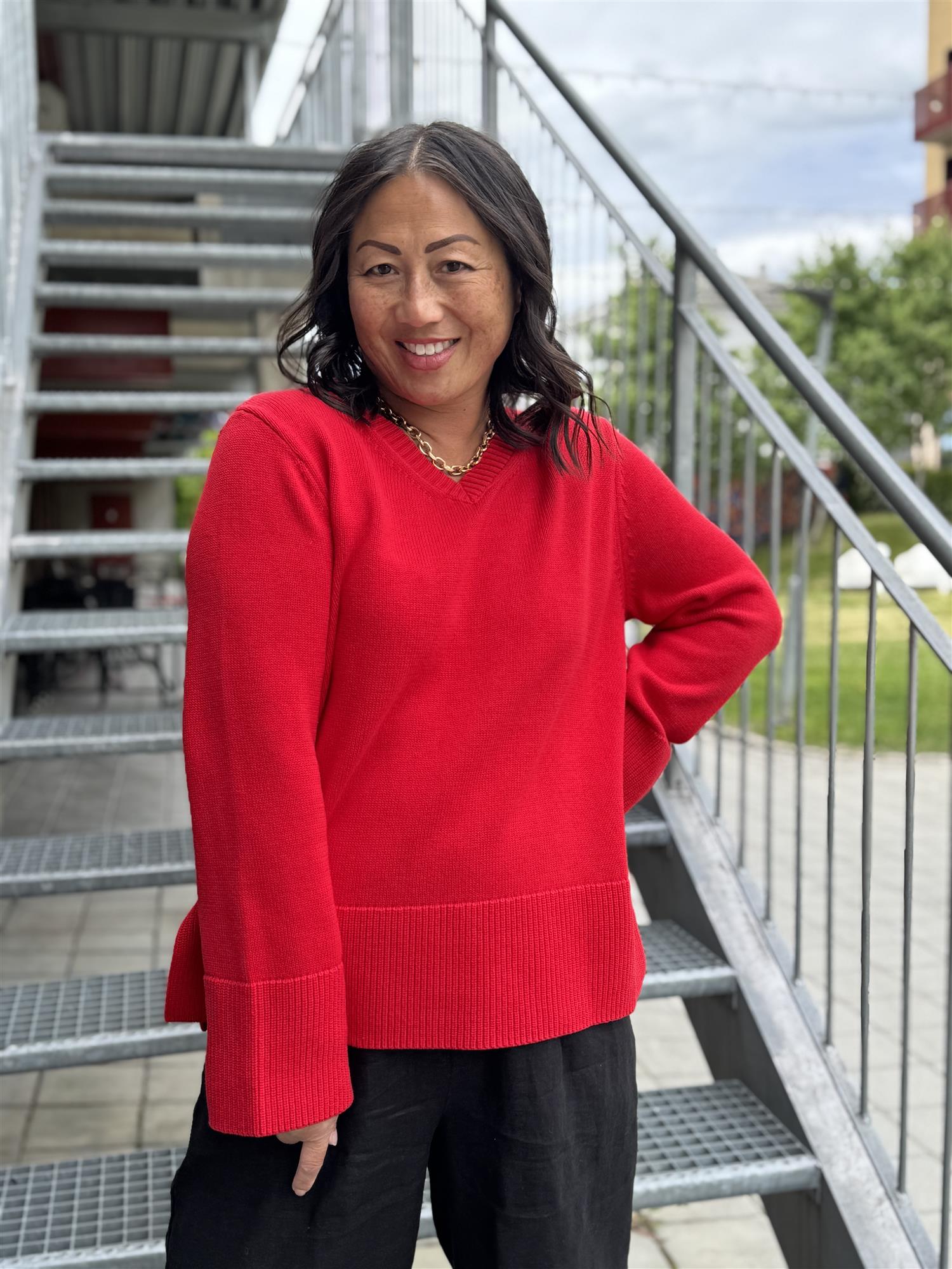 ANNIKEN PULLOVER RED