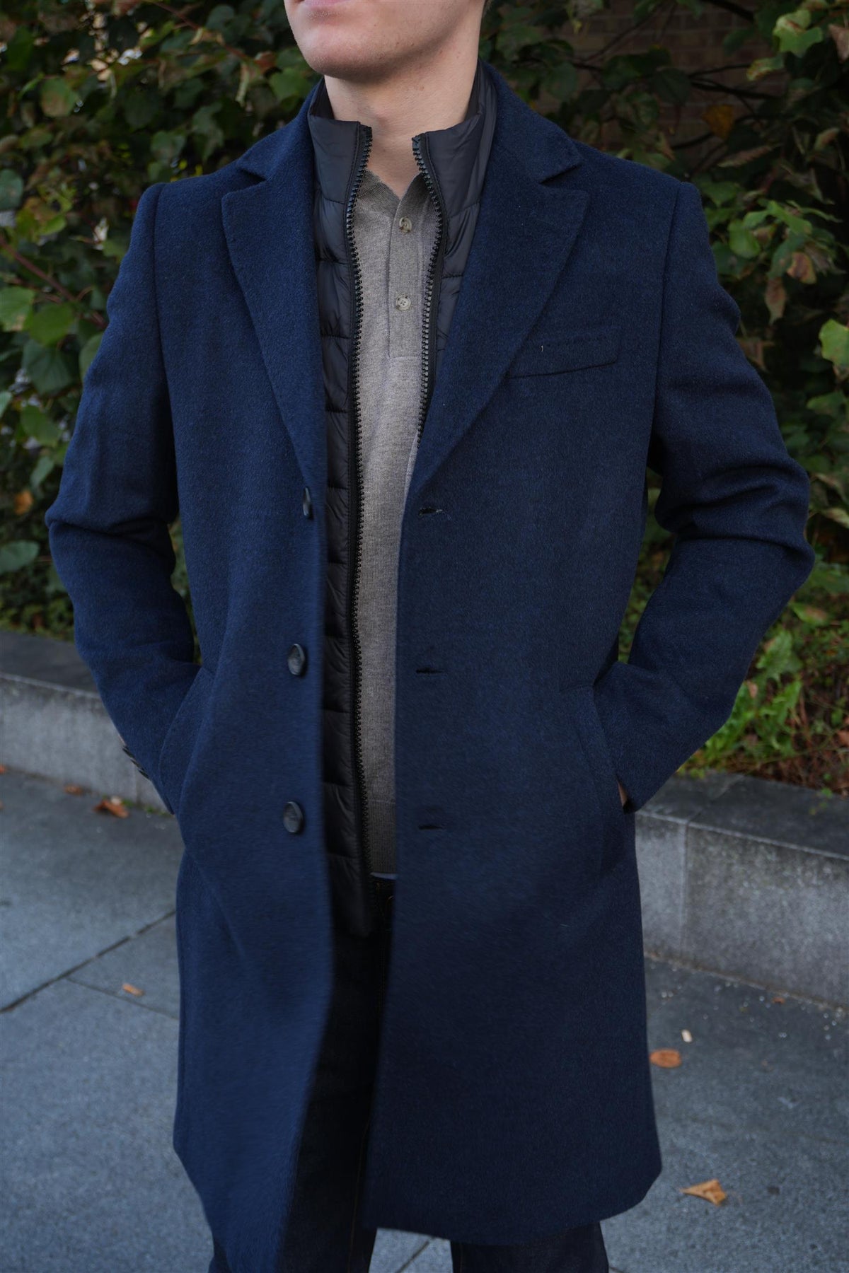 Sultan Tech Cashmere Coat Navy