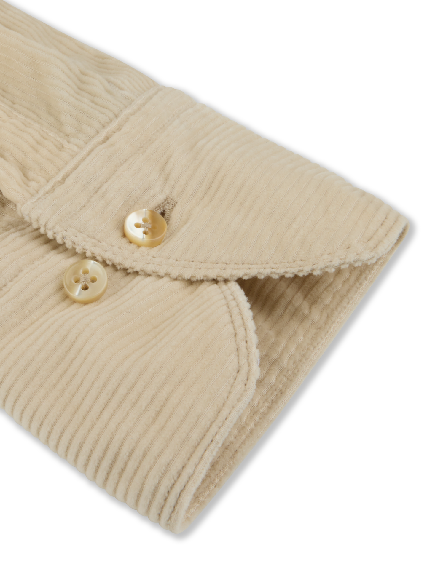 Light beige Corduroy Regular Shirt