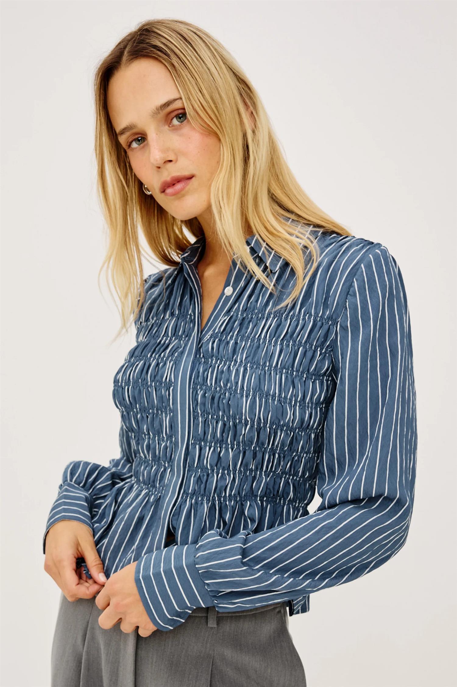 Bradshaw Wahed Indigo Stripe
