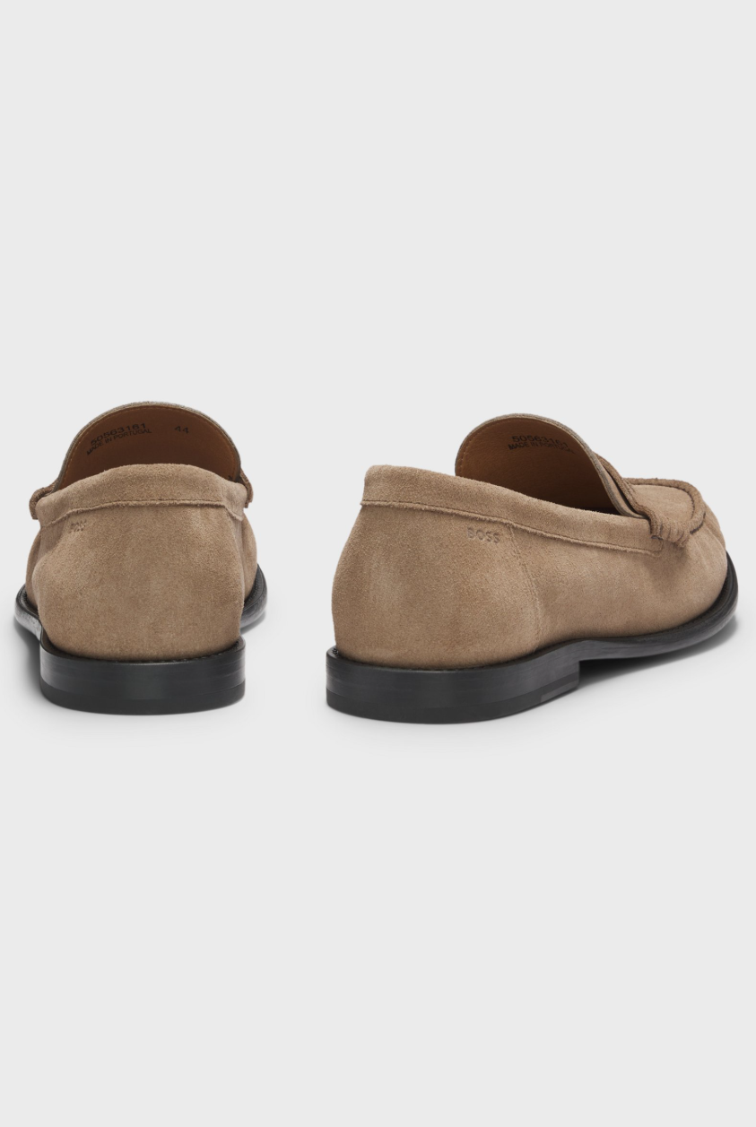 Tevan Suede Moccasins Beige
