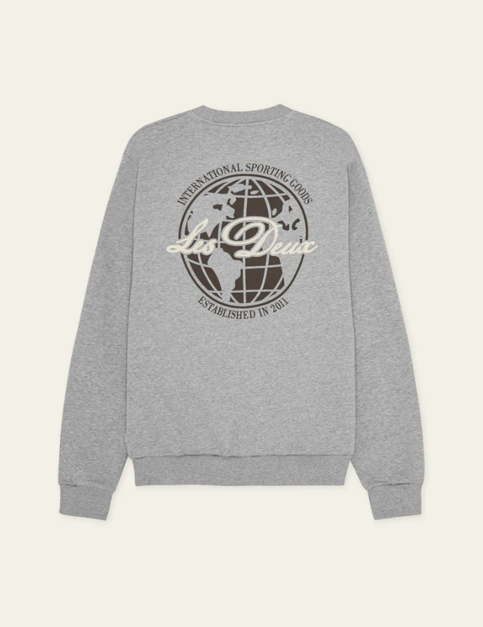 Ben Globe Sweatshirt Grey Melange