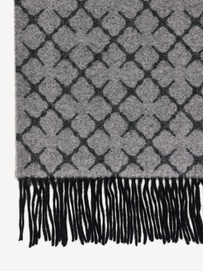 ORTEGA Cashmere-Blend Scarf - Grey Melange
