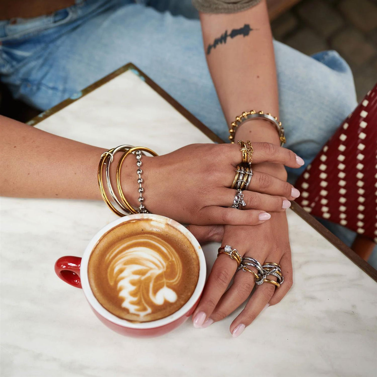 June - Belt Bracelet Bangle Stainless Steel