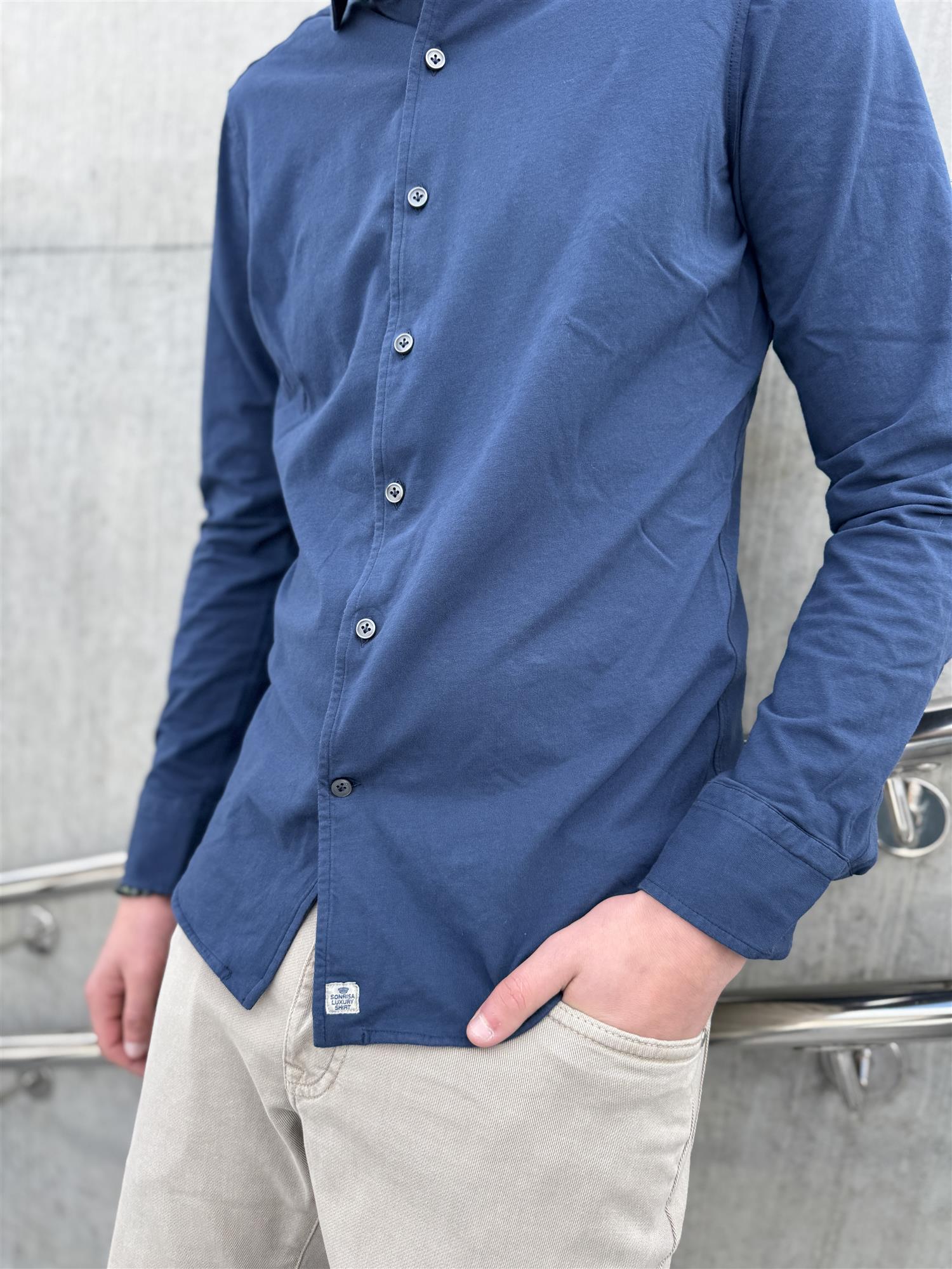 Jersey Shirt J116 Navy