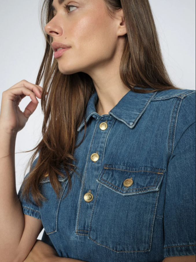 Mmbiba East Dress Mid Blue