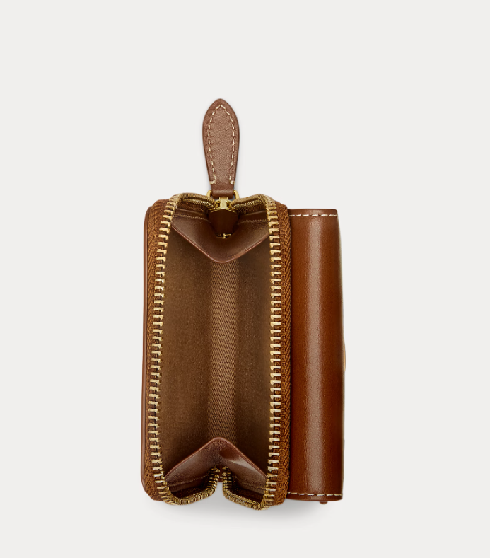 Polo ID Leather Compact Wallet Cuoio