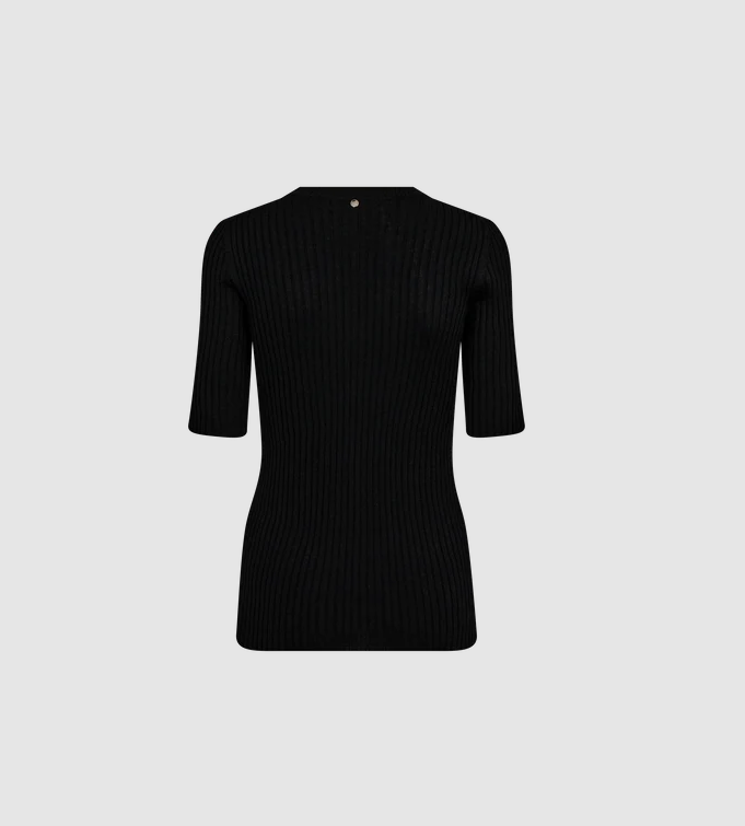 MMRelena Rib SS Crew Neck Knit