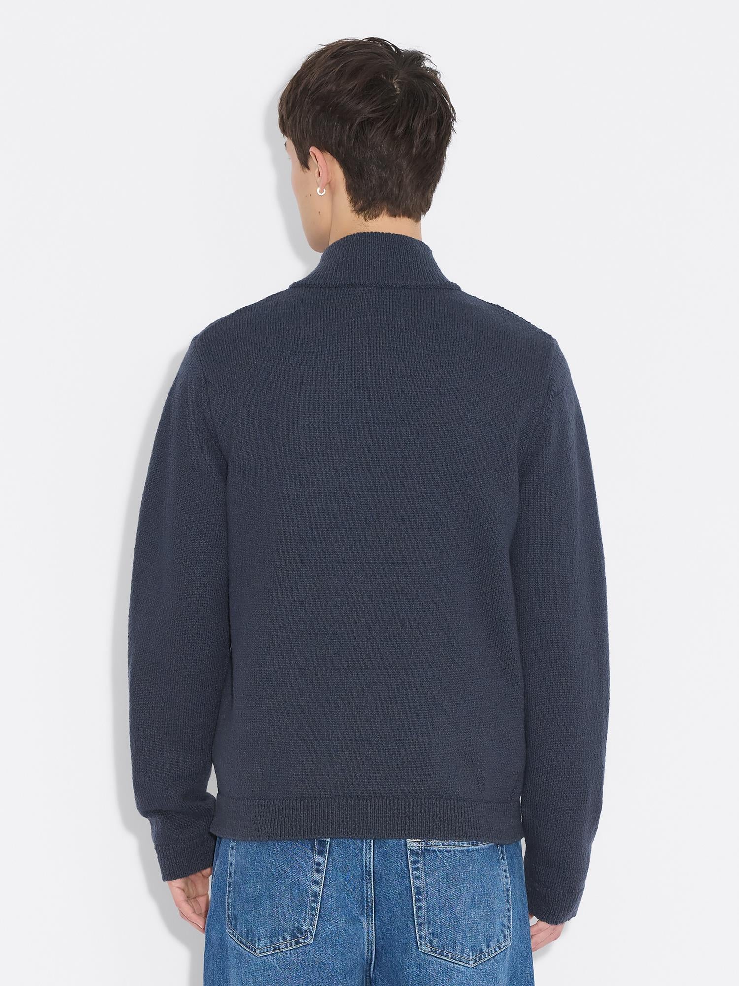 Atlantic Zip Cardgan Navy