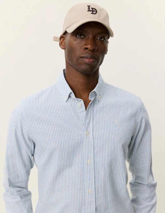 Konrad Stripe Cotton Linen Shirt Allure